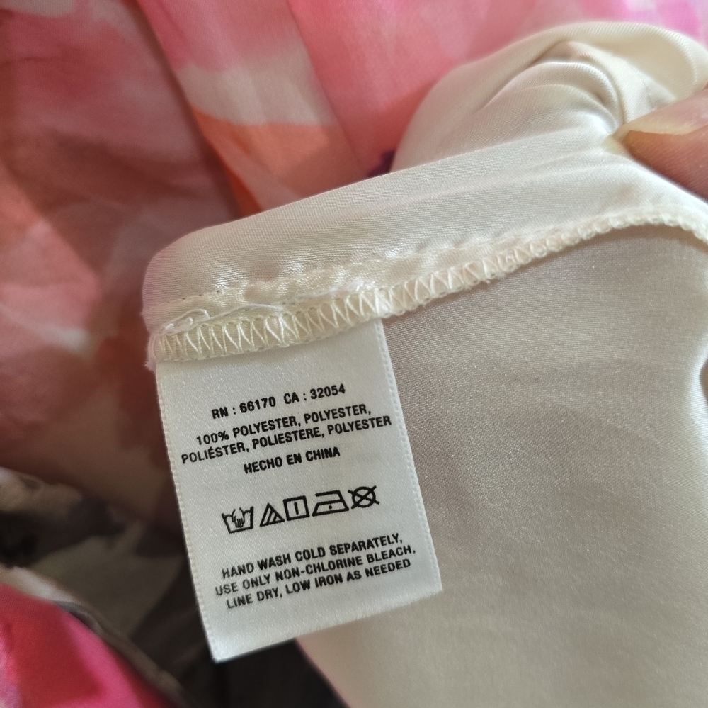 Anthropologie HD in Paris Easel Flora Maxi Dress 14 Watercolor Ruffles Belted - Picture 11 of 12